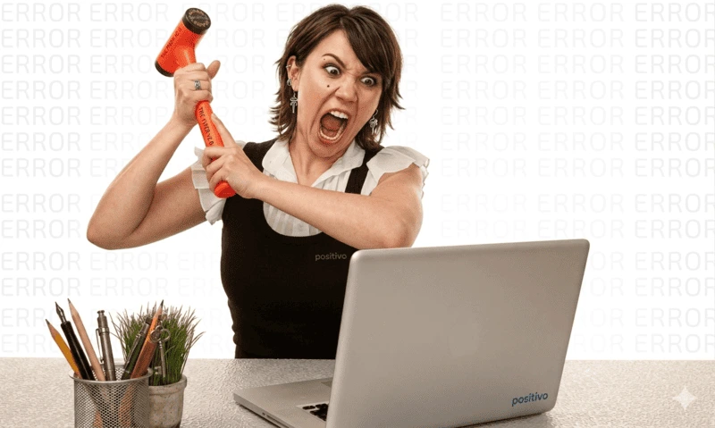 Notebook antigo lento sendo avaliado para upgrade na MS Notebook